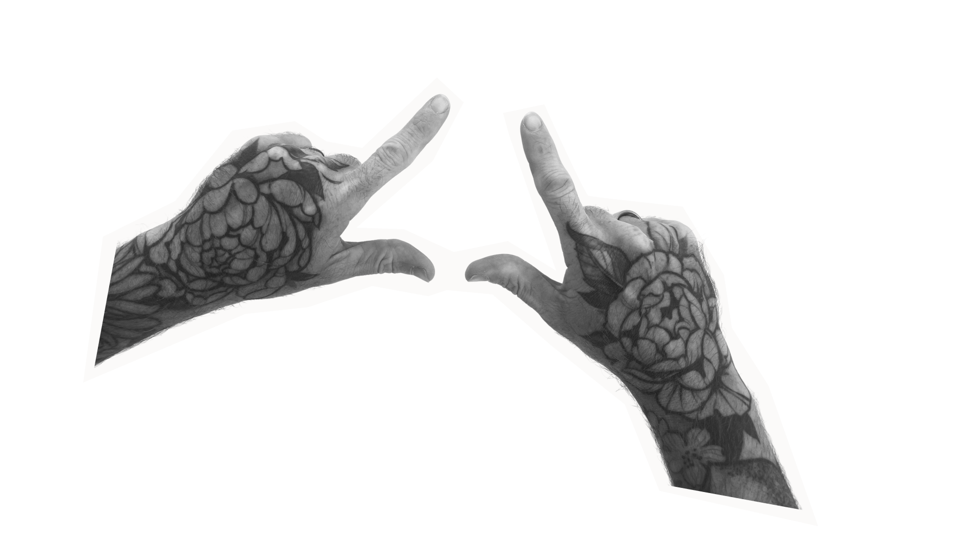 Two hands making mirrored L shapes to signify Lifted Logic